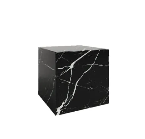 Mesa Individual Cubo (Mármol Negro).webp