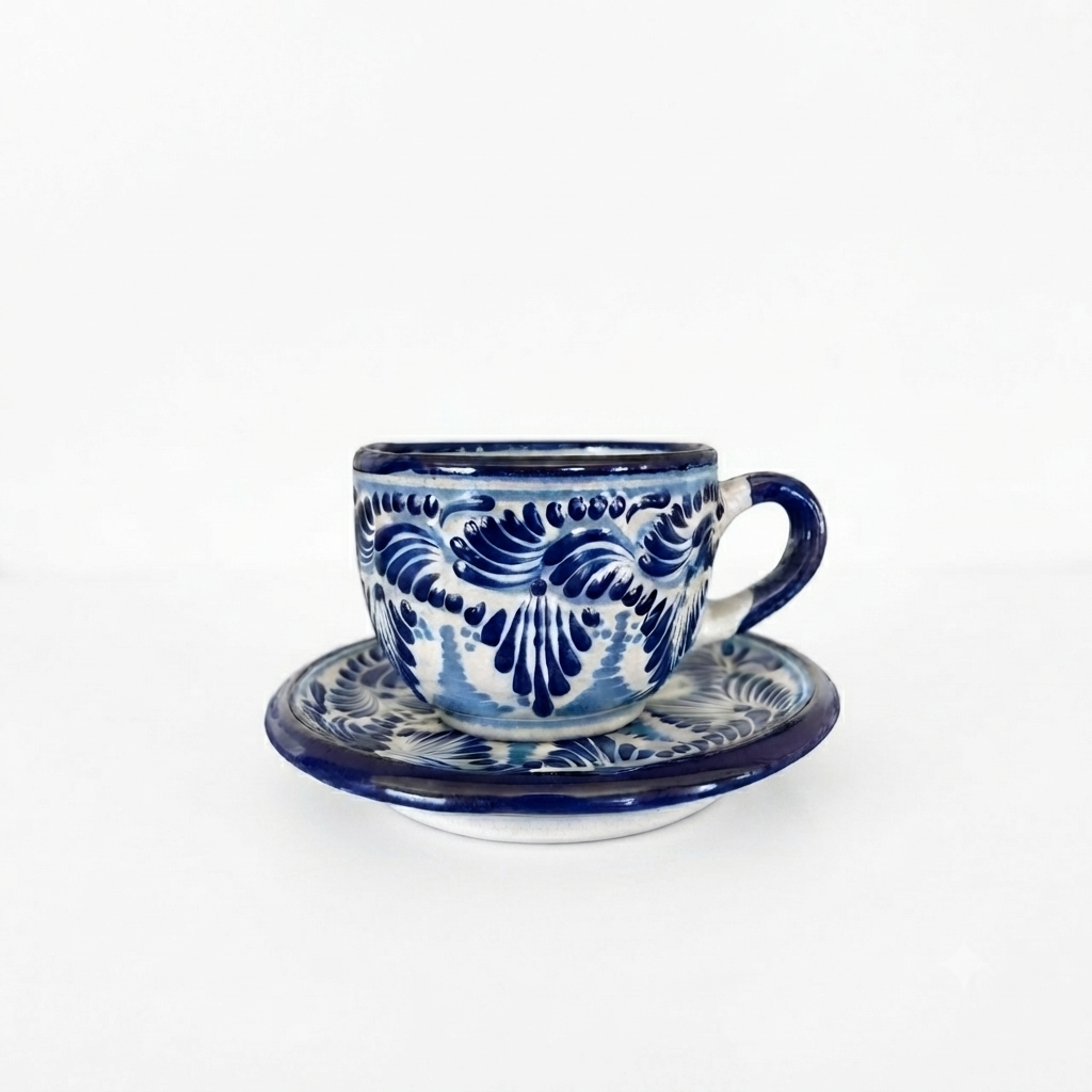 Taza con Plato Talavera AzulB.webp