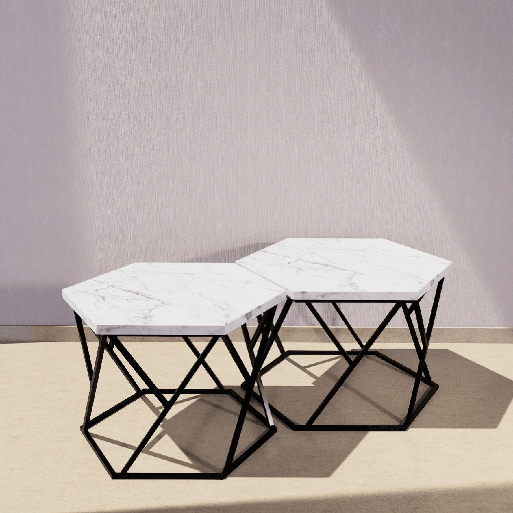Set de Mesas Hexagonal