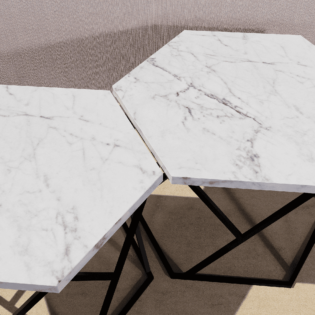 Set de Mesas Hexagonal