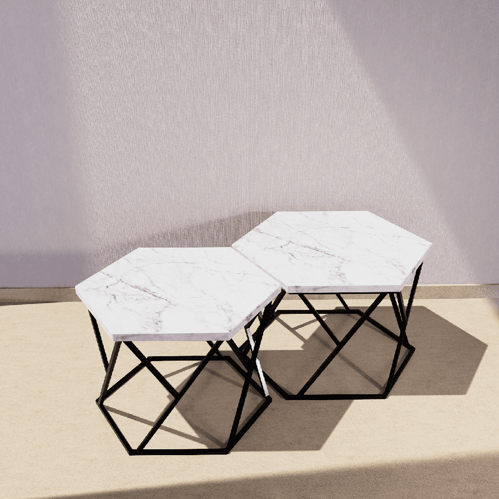 Set de Mesas Hexagonal