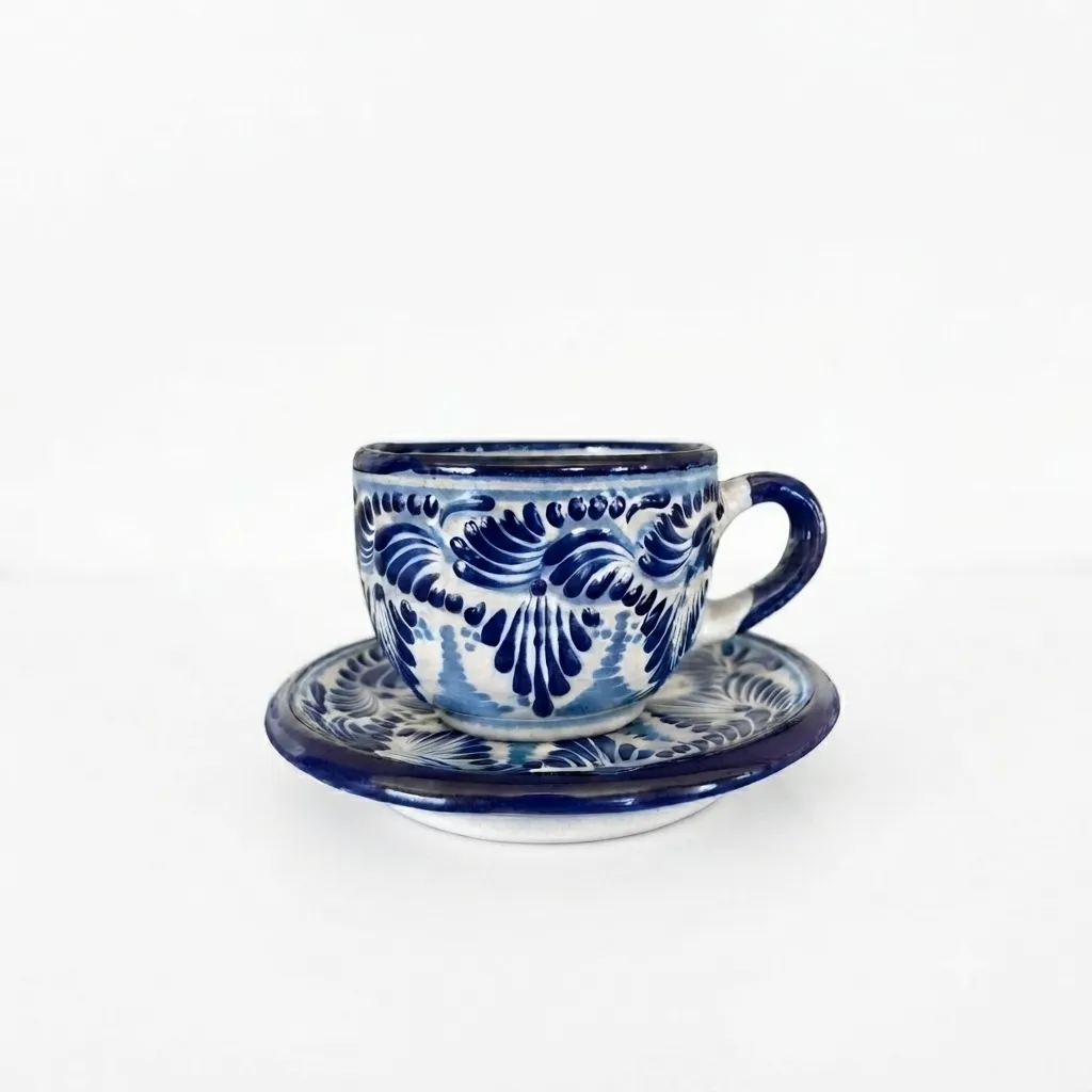 Taza con Plato Talavera AzulB.webp