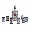Set de Botella y 6 Tequileros de Talavera_B.webp