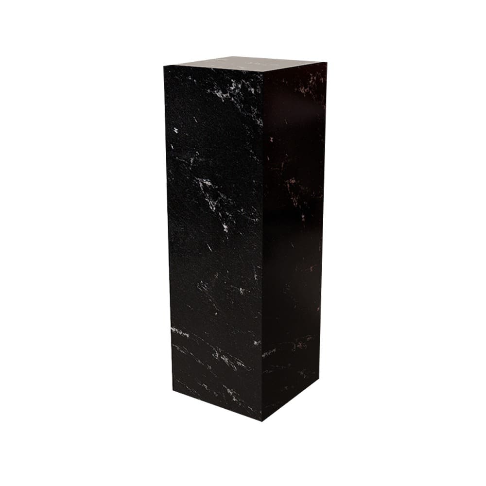 Pedestal Side Table (Mármol Negro)