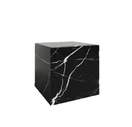 Mesa Individual Cubo (Mármol Negro)