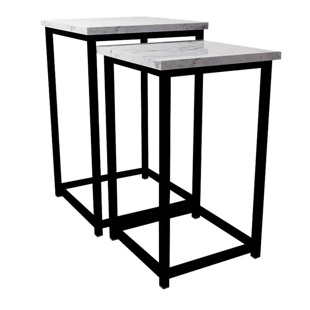 Set Mesas Laterales Cuadradas (Dorado)