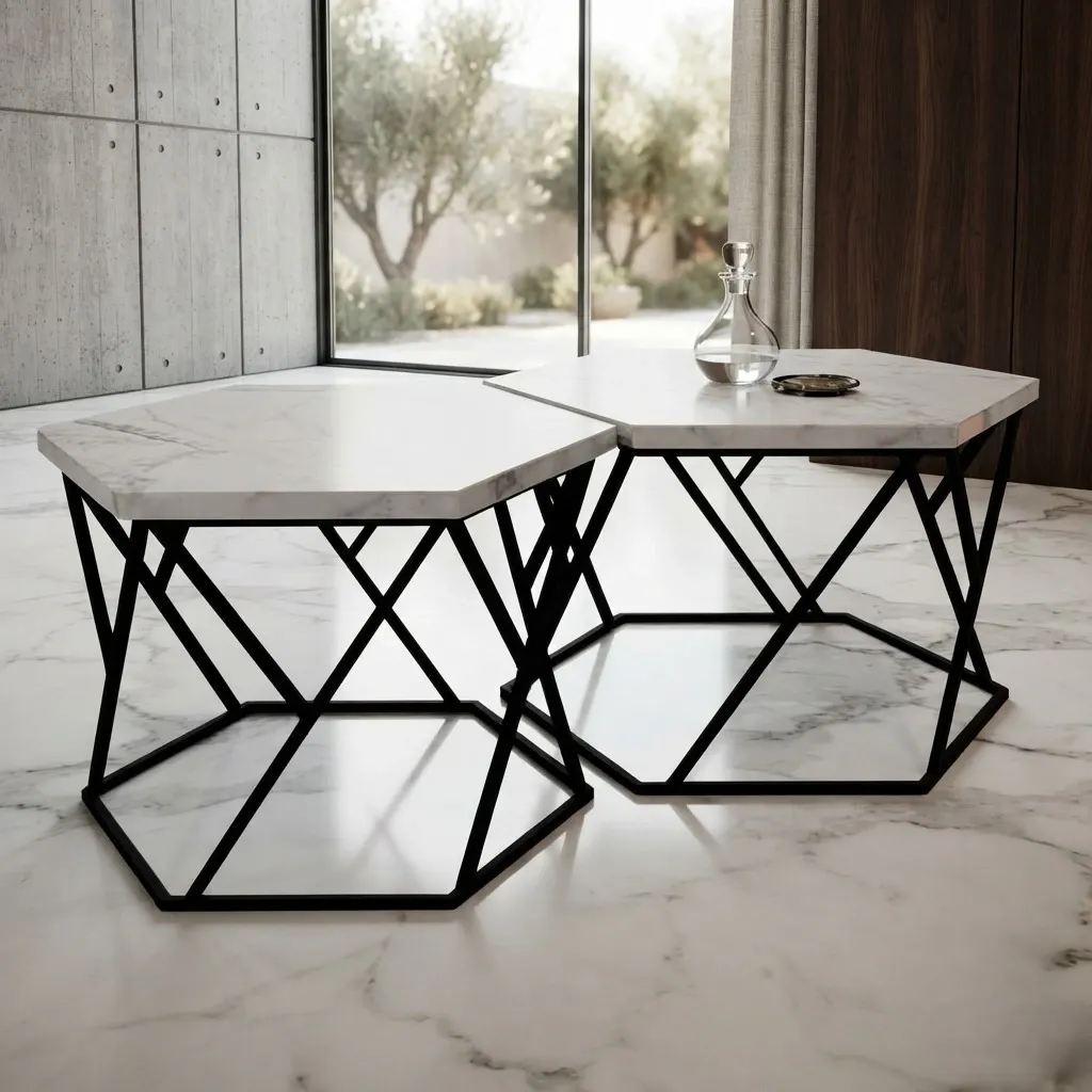 [SMH-001] Set de Mesas Hexagonales