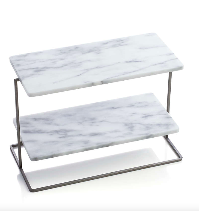 Servidor de 2 Niveles (Mármol Negro)