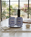 Platon Octagonal de Talavera Azul