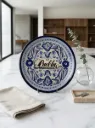 Plato Decorativo de Talavera con Letrero "Puebla"
