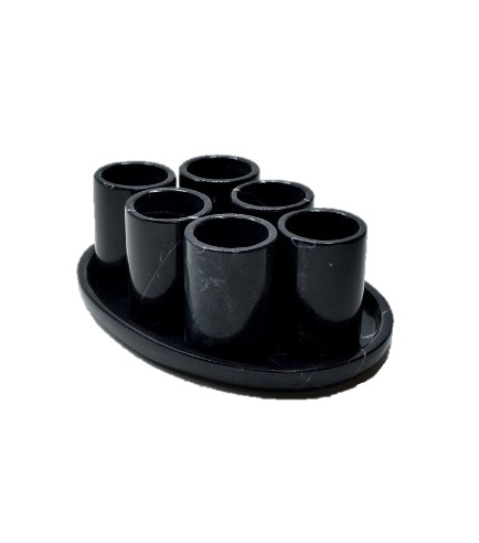 6-piece Tequileros Set (Mármol Negro)
