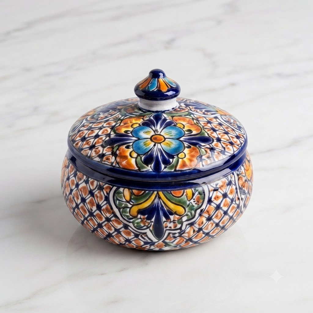 Alhajero de Talavera Multicolor (Redondo)