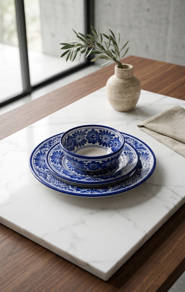 Set de 3 Platos de Talavera
